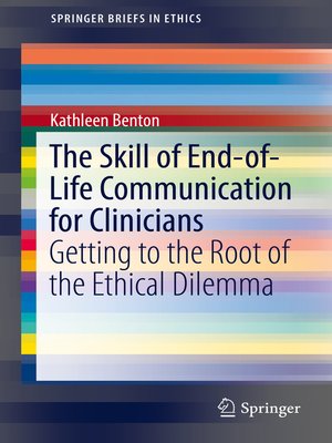cover image of The Skill of End-of-Life Communication for Clinicians